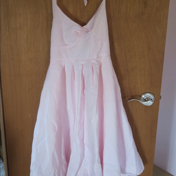 Pink J. Crew Halter Dress - Picture 1 of 3